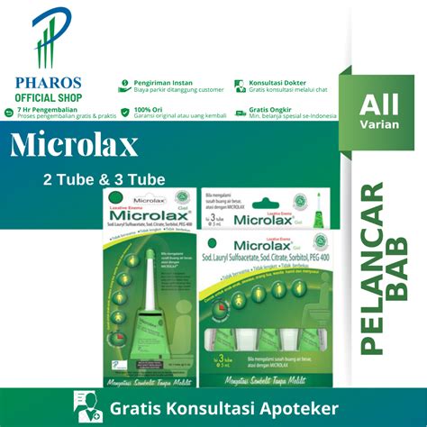 Jual Microlax Gel 1 Tube Isi 3 Tube Atasi Sembelit Susah BAB