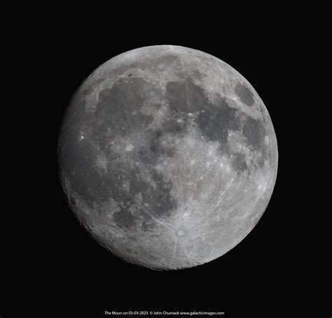 Waxing Gibbous Moon on 05-03-2023 - Galactic Images