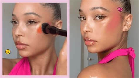 Heres How You Can Achieve The Sunset Blush Makeup Look On Tiktok