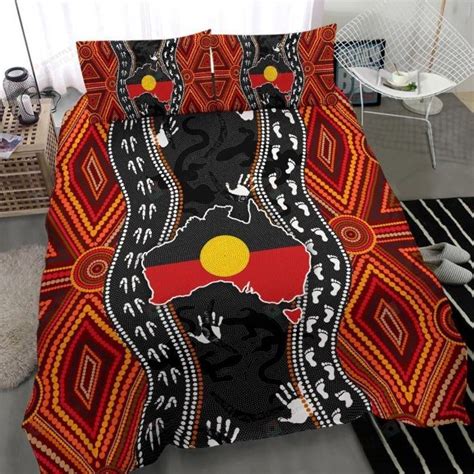 Aboriginal Australia Indigenous Map Bedding Set Teeruto