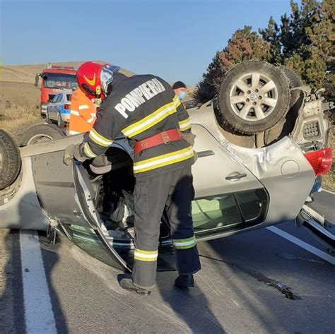 Județul Tulcea Accident rutier între un autoturism și o autoutilitară