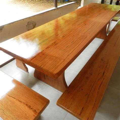 Mesa Rustica Madeira Angelim 3 0mts 4 Bancos 12 Lugares