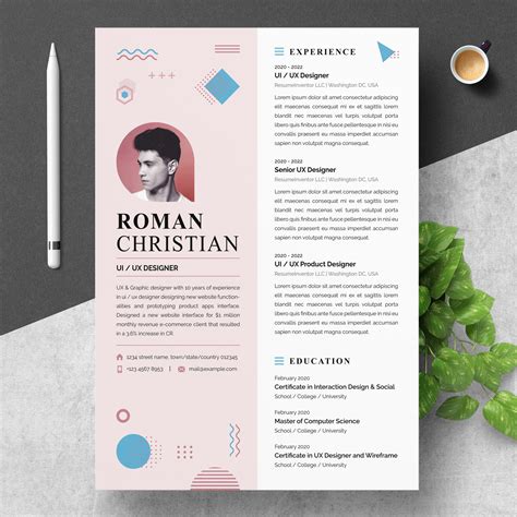 Ui Ux Designer Resume Template Design Cuts