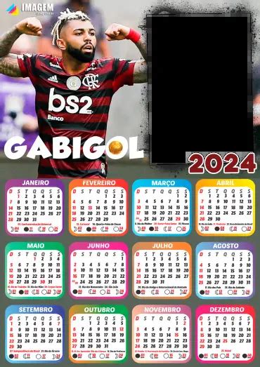 Moldura Calend Rio Gabigol Flamengo Png Imagem Legal