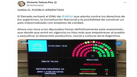 C Mo Reaccionaron El Oficialismo Y La Oposici N Al Rechazo Del Dnu En