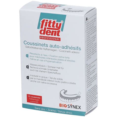 Fittydent Professional Coussinets Adhésifs Prothèse Inférieure 15 pc s