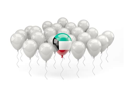 Balloon With Flag Illustration Of Flag Of Kuwait