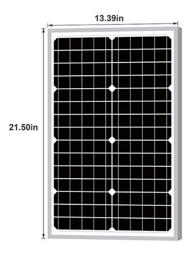 NewPowa 30W 12V MonoCrystalline Solar Panel Solar Energy Products For