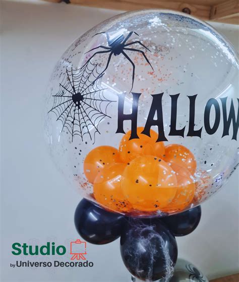 Arranjo Bubble Halloween Na Haste Studio Universo Decorado