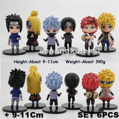 Jual Naruto Chibi Series Figure Set Mainan Pajangan Miniatur Hiasan