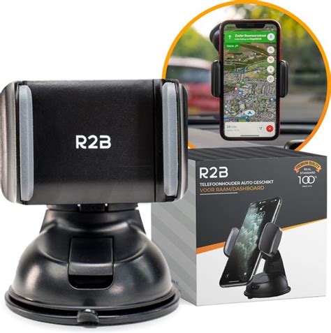 R2B Telefoonhouders Auto Met Zuignap Geschikt Voor Raam Dashboard En