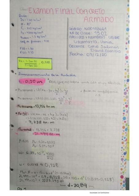 Examen Final De Concreto Armado Angel Jesus Iquen Salguero Udocz