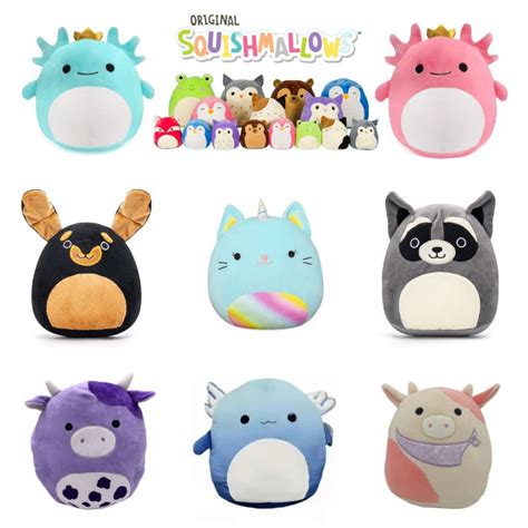 Cm Squishmallows Stuffed Toys Axolotl Teal Pink Anastasia Plush Hot