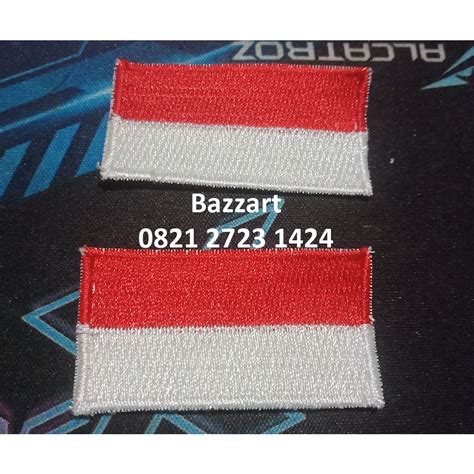 Jual BED EMBLEM BENDERA MERAH PUTIH I ATRIBUT SEKOLAH MERAH PUTIH