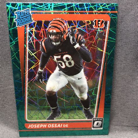 Joseph Ossai Rc Donruss Optic Rated Rookie Green Velocity