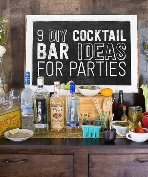 9 Ways To Set Up A Diy Drink Bar And Blow Your Friends Minds Party