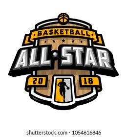 All Star Game Sport Emblem Logo Stock Vector Royalty Free