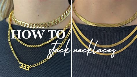 How To Stack Necklaces Perfectly Jewelry Styling Youtube