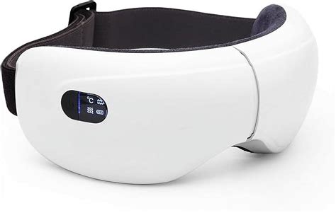 Exquislife Eye Massager With Heat，smart Eye Massager With Bluetooth Music For Migraines Heated