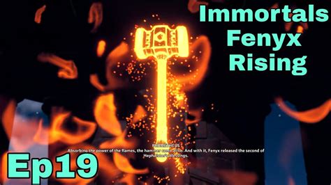 Igniting Hephaistos Hammer At Eternal Flame Immortals Fenyx Rising