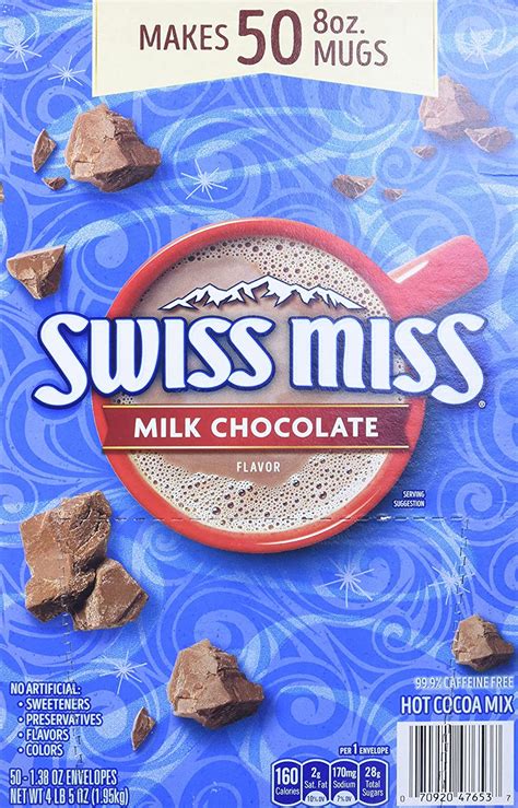 Anbobo Swiss Miss Milk Chocolate Hot Cocoa Drink Mix Sachet Ct Box Kg Amazon Co Uk
