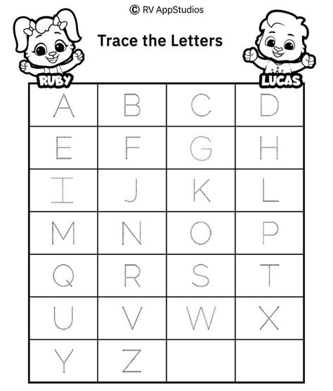 Tracing Worksheets For Capital Letters