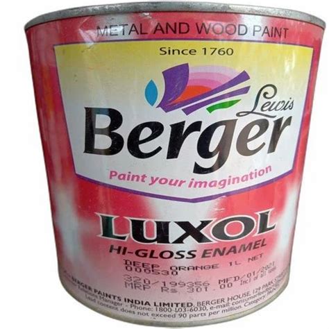 Berger Luxol Hi Gloss Enamel Paint Ltr At Rs Litre In Kurnool