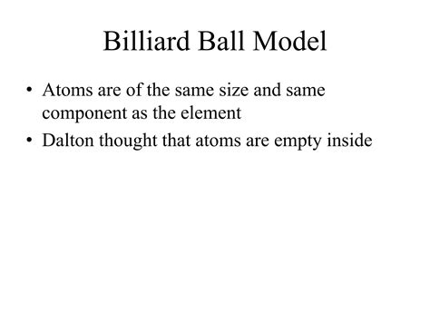 Daltons Atomic Model Ppt