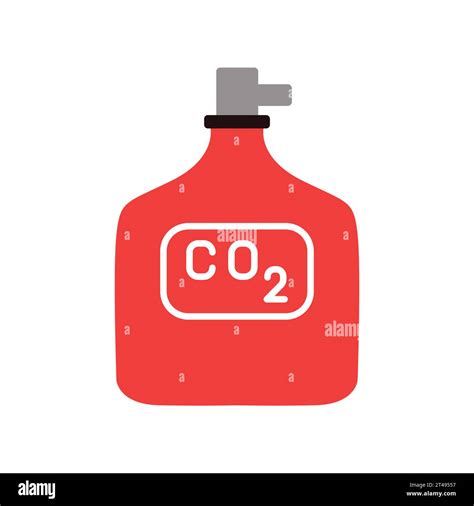 Fire Extinguisher Color Icon Portable Fire Fighting Equipment Vector Isolated Illustration