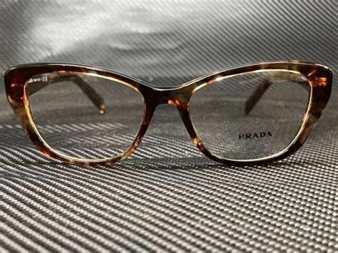 Prada Pr 19wv 07r1o1 Eyeglasses Womens Caramel Tortoise Full Rim Cat Eye 53mm For Sale Online