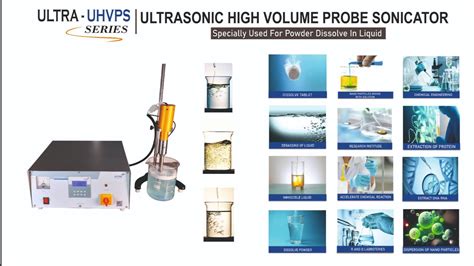 Ultrasonic High Volume Probe Sonicator Is A C Ultra Autosonic India