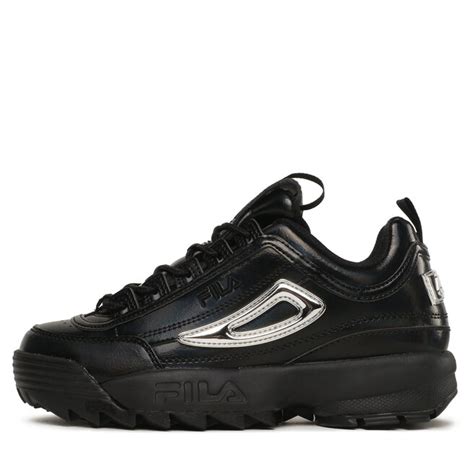 Sneakersy Fila Disruptor M Wmn Ffw Black Silver Eobuwie Pl