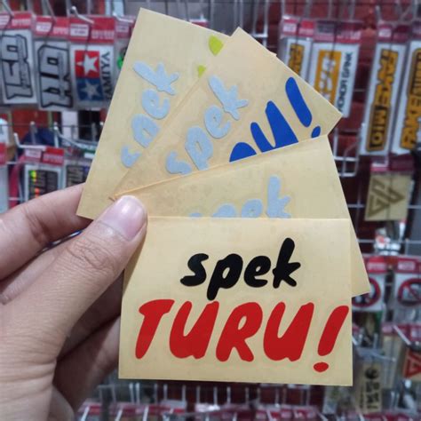 Jual Sticker Cutting Spek Turu Shopee Indonesia