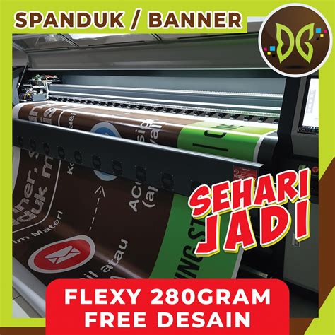 Jual Cetak Spanduk Flexy 280 Gram High Ressolution Print Spanduk