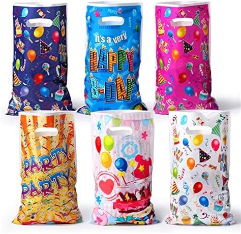 Brencco Sacs Cadeaux Enfant Pcs Sachet Plastique Bonbon Pour Faveur