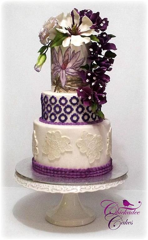 Magnolia Cake Decorated Cake By Chickadee Cakes Sara Cakesdecor