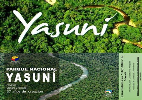 Parque Nacional Yasuní ITT by Karen Reyes Aragundi Issuu