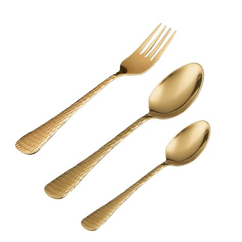 AXIOM Stainless Steel Golden Cutlery Set 12 Pieces Luxurious Spoons