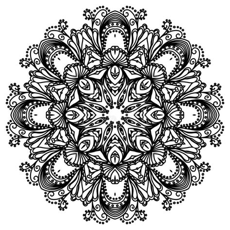 Vector Mandala Stock Vector Illustration Of Color 135071829