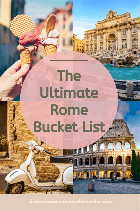 The Ultimate Rome Bucket List Diary Of A Wanna Be World Traveler