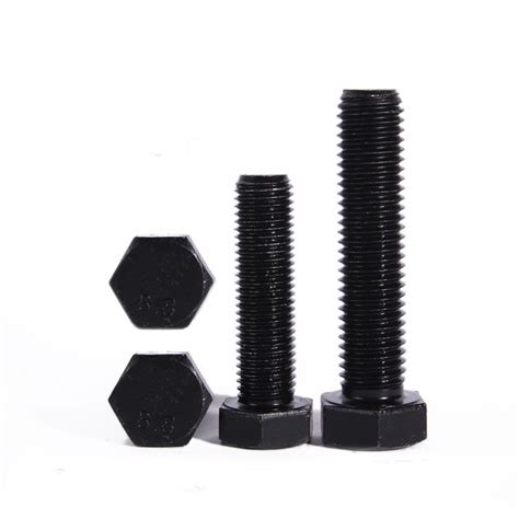 Fastener Grade High Tensile Black Oxide Hex Head Bolts