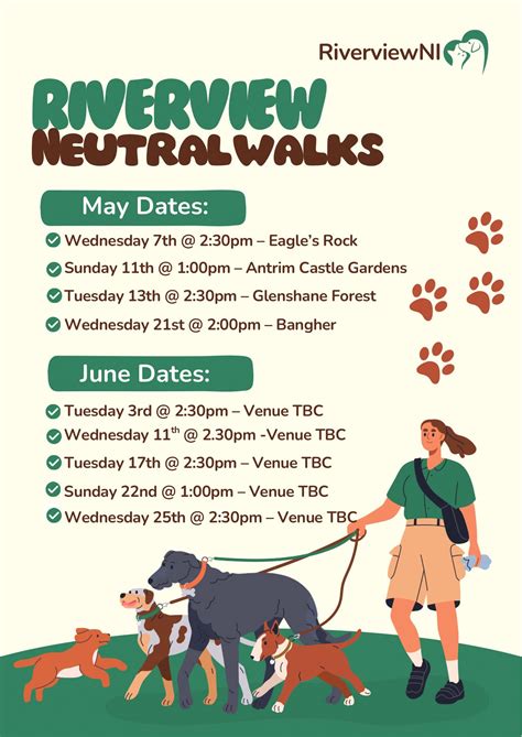 Riverviewni - 🐾 Honest Hounds Neutral Walks – May & June Update! 🐾 We