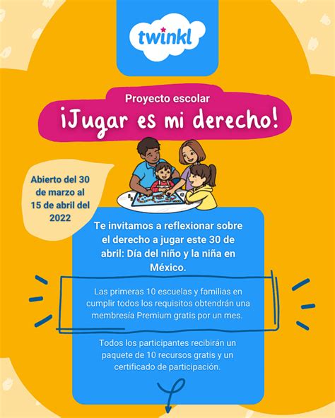 Proyecto Escolar Y Familiar Jugar Es Mi Derecho De Abril D A Del