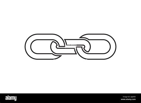 Chain Link Icon Connection Sign Vector Illustration Linked Interface