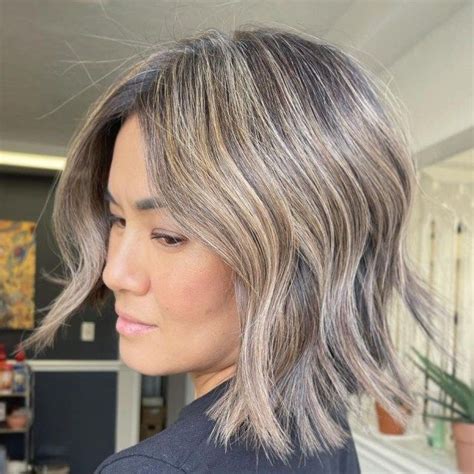 Blonde Hair With Grey Highlights Ash Grey Hair Black And Grey Hair