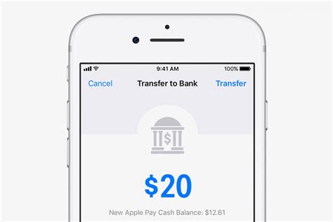 how to get apple pay money into bank account