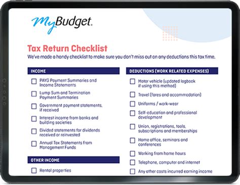 Tax Return Checklist