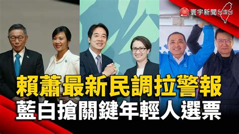 賴蕭配最新民調拉警報！藍白搶攻「關鍵年輕人選票」｜ 寰宇新聞 Globalnewstw Youtube