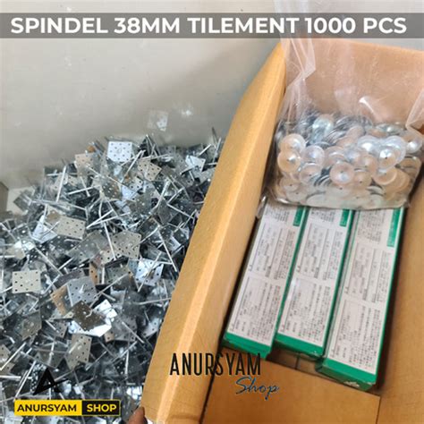 Jual Spindel Pin 38 Mm Merk TILEMENT 1 Dus 1000 Pcs Adhesive 3 Tube