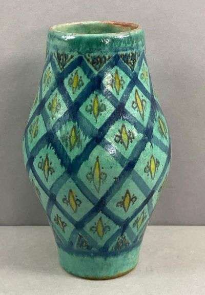 Mid Century Signed Art Pottery Vase Matthew Bullock Auctioneers